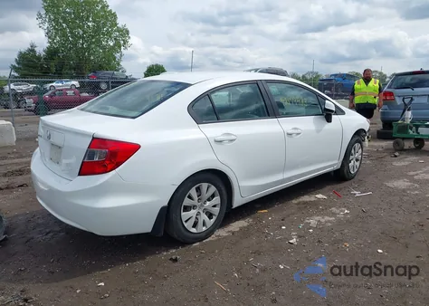 2012 Honda Civic Lx z USA, uszkodzony, nr VIN 19XFB2F59CE108681